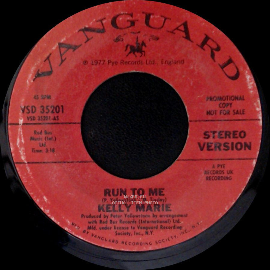 Kelly Marie - Run To Me / Run To Me side A