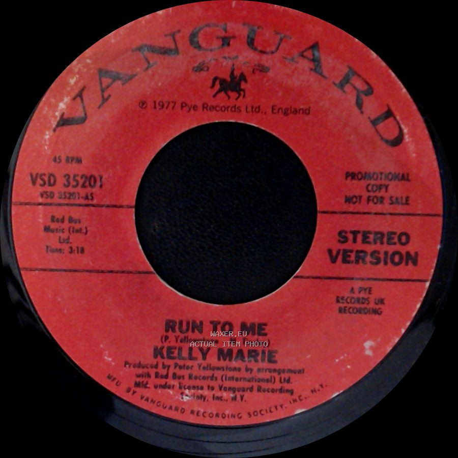 Kelly Marie - Run To Me / Run To Me side B