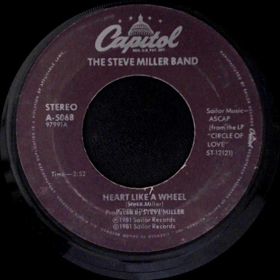 The Steve Miller Band - True Fine Love / Heart Like A Wheel side B