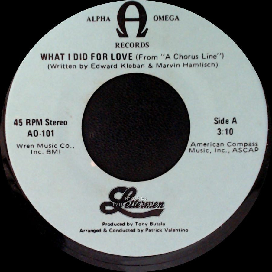 Lettermen - What I Did For Love (From "A Chorus Line") / I'll Be Back side A