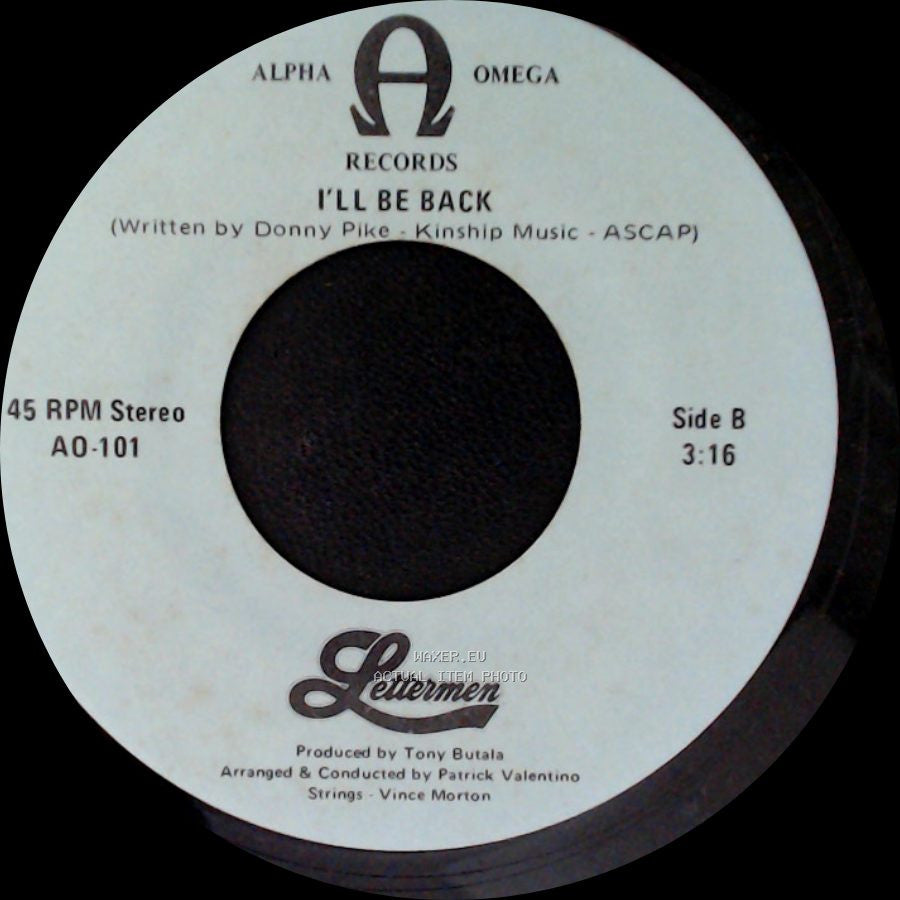 Lettermen - What I Did For Love (From "A Chorus Line") / I'll Be Back side B