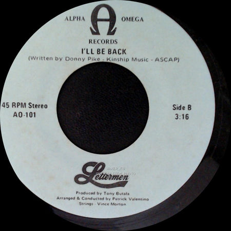 Lettermen - What I Did For Love (From "A Chorus Line") / I'll Be Back side B