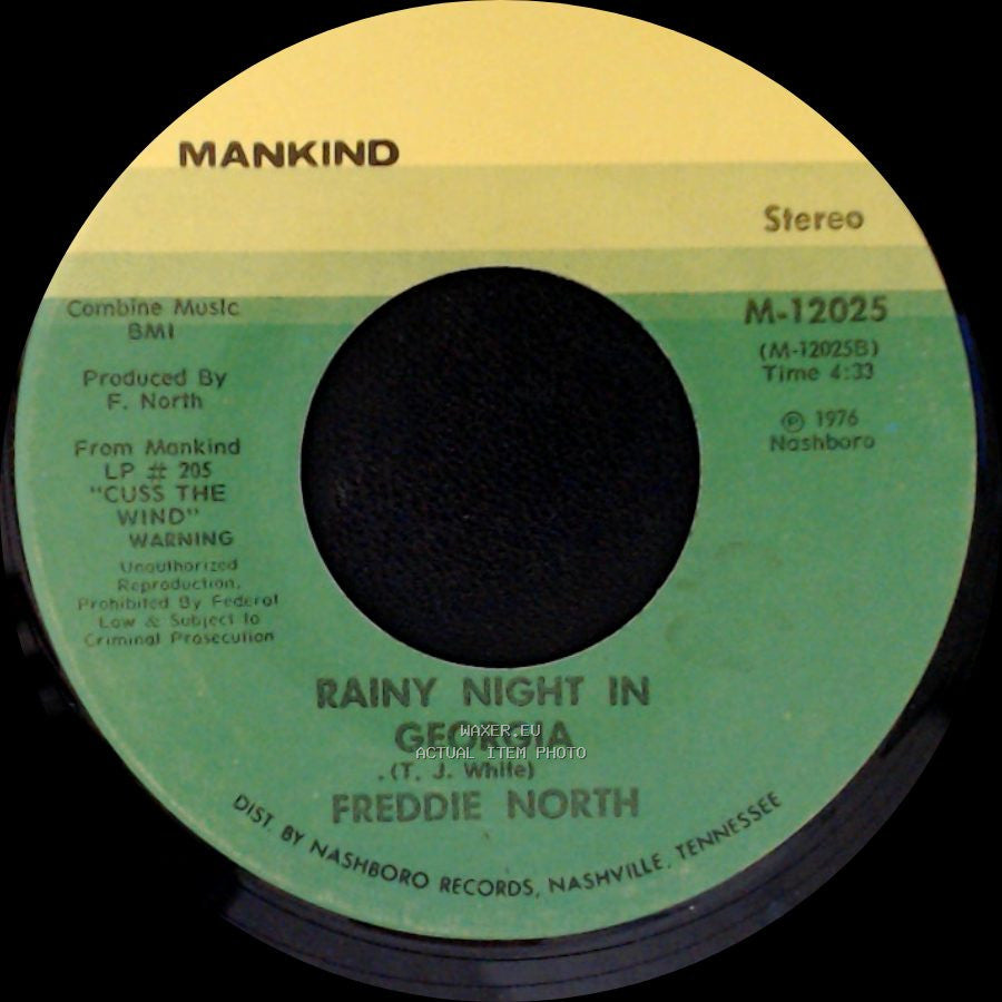 Freddie North - Rainy Night In Georgia / I Loved Another Woman side B