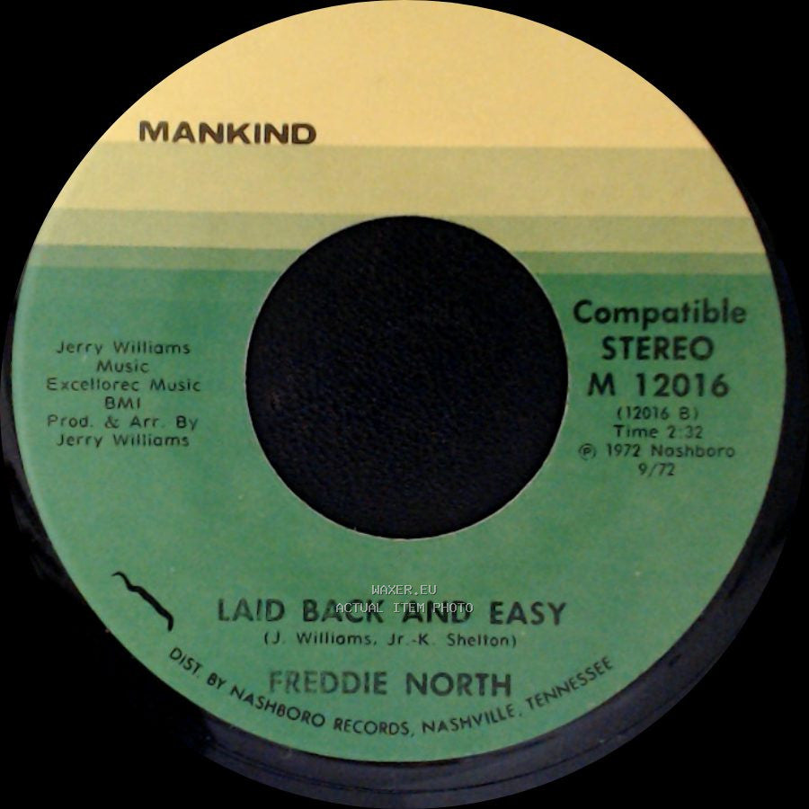 Freddie North - Song #29 (I'm Your Man) / Laid Back And Easy side B