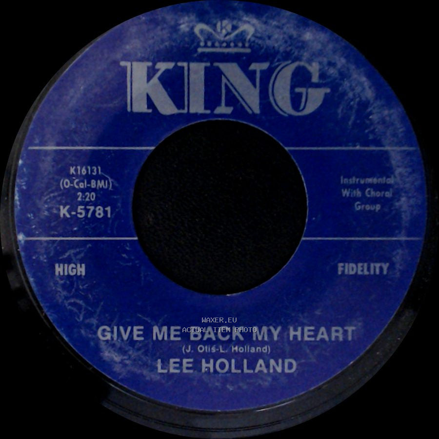 Lee Holland - Let's Stay Together / Give Me Back My Heart side B