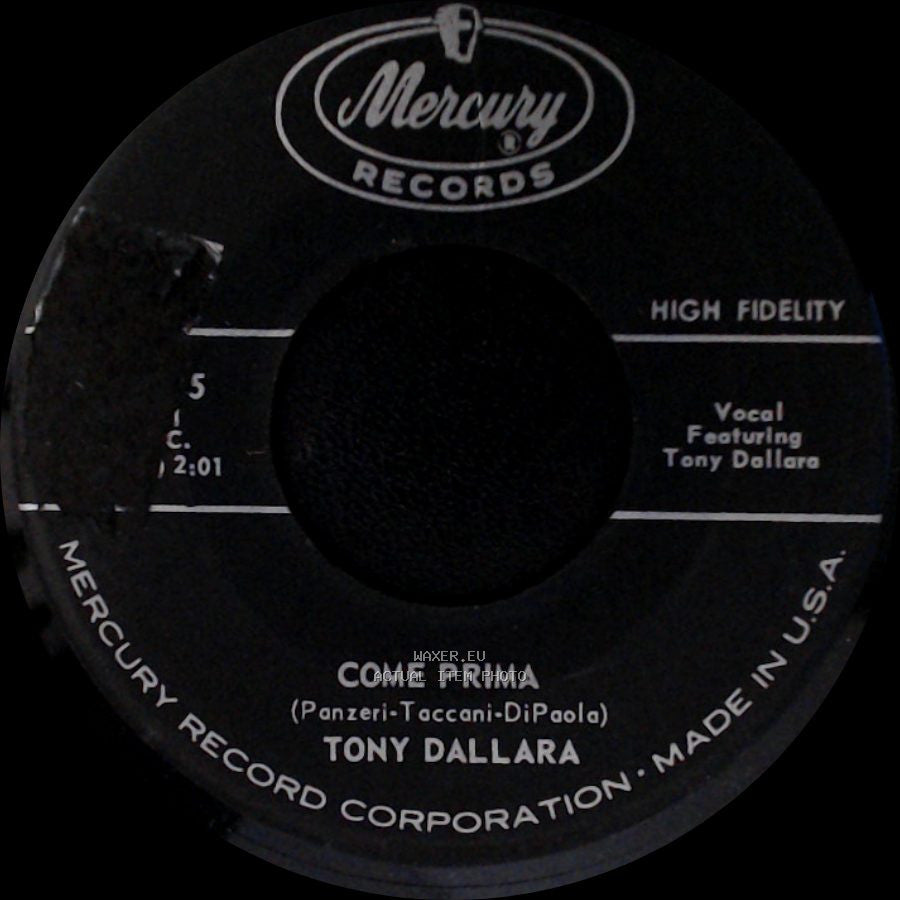 Tony Dallara - Condannami / Come Prima side B