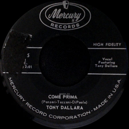 Tony Dallara - Condannami / Come Prima side B