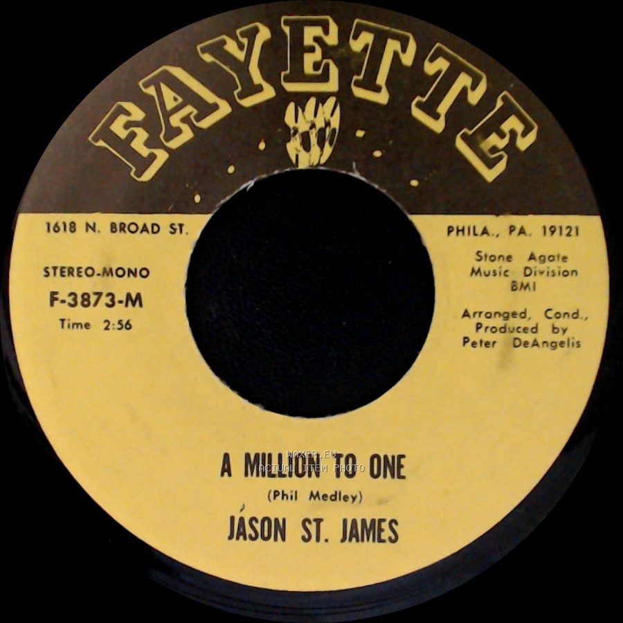 Jason St. James - A Million To One / I Should Care side A