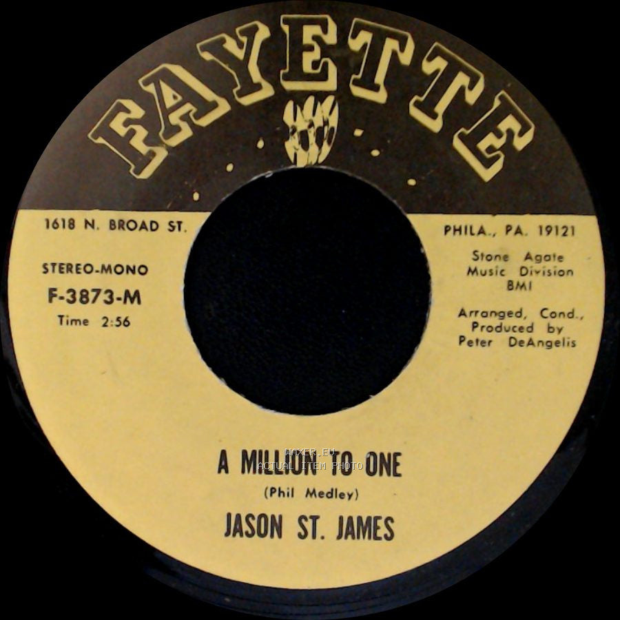 Jason St. James - A Million To One / I Should Care side A