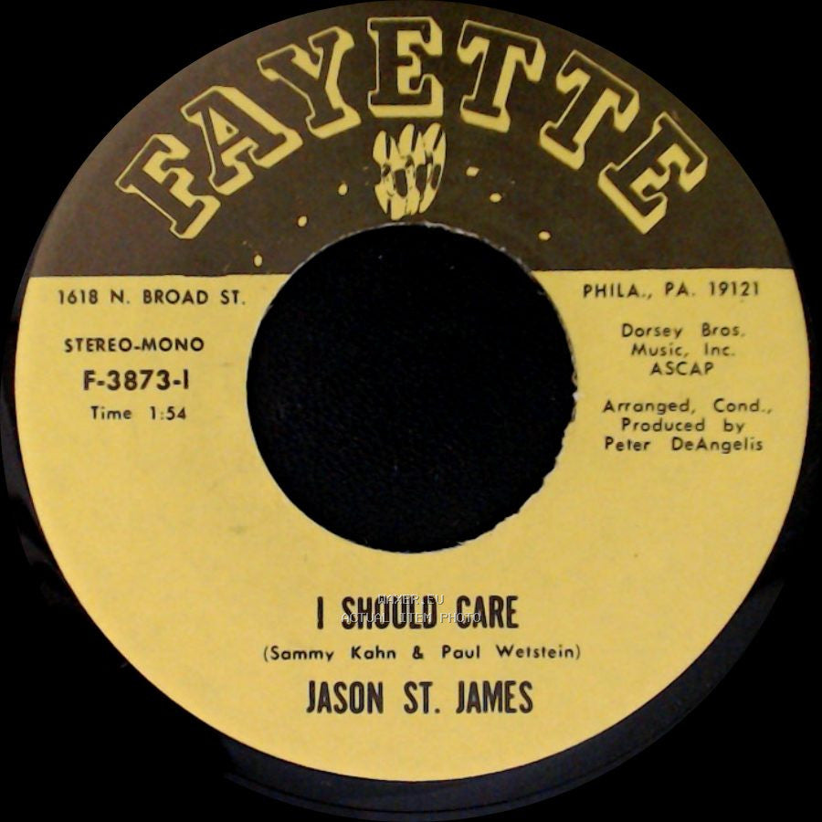 Jason St. James - I Should Care / A Million To One side A