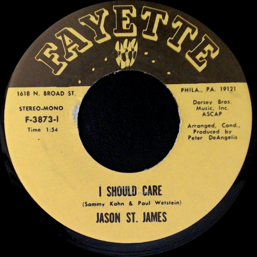 Jason St. James - A Million To One / I Should Care side B