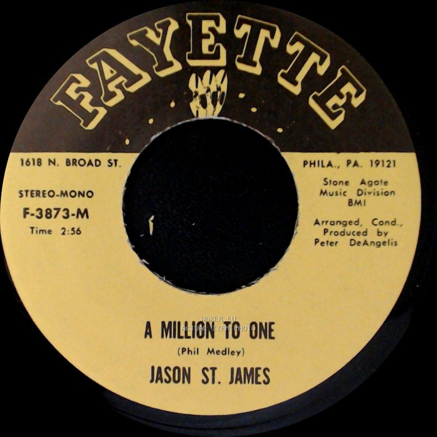 Jason St. James - A Million To One / I Should Care side A