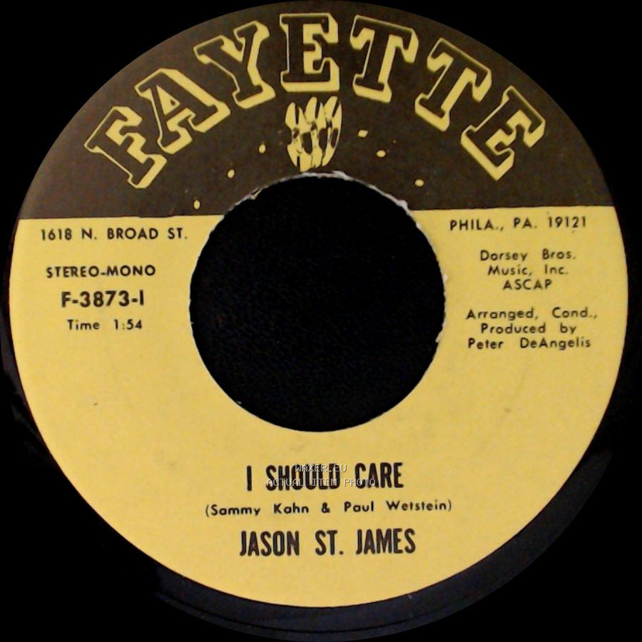 Jason St. James - A Million To One / I Should Care side B