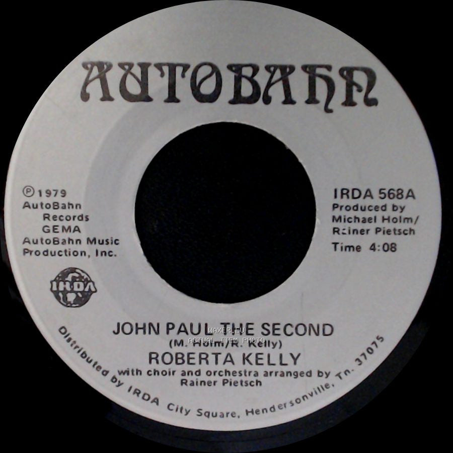 Roberta Kelly - John Paul The Second / Tribute To Love side A
