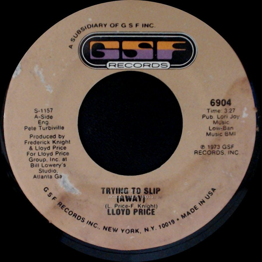 Lloyd Price - Trying To Slip (Away) / They Get Down side A