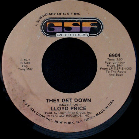 Lloyd Price - They Get Down / Trying To Slip (Away) side A