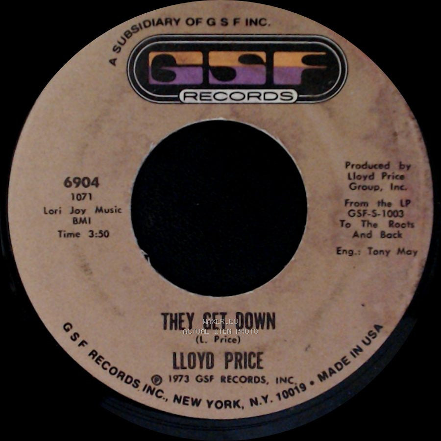 Lloyd Price - Trying To Slip (Away) / They Get Down side A