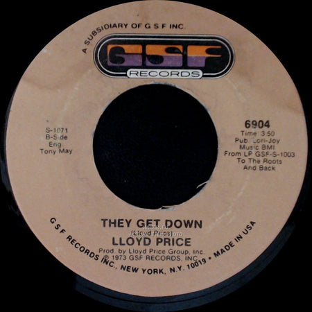 Lloyd Price - Trying To Slip (Away) / They Get Down side B