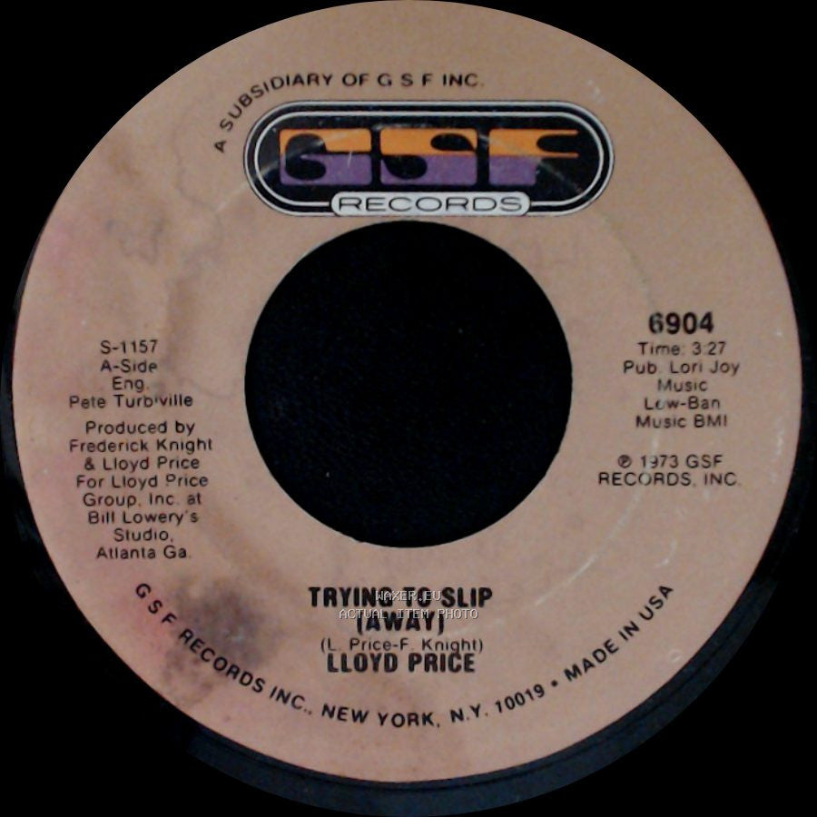 Lloyd Price - Trying To Slip (Away) / They Get Down side A