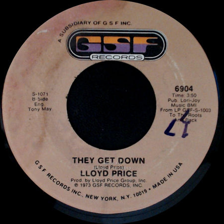 Lloyd Price - Trying To Slip (Away) / They Get Down side B