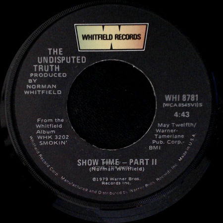 The Undisputed Truth - Show Time - Part I / Show Time - Part Ii side B