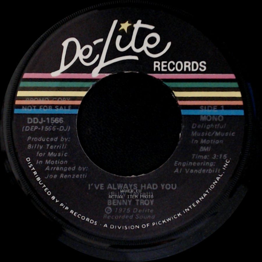 Benny Troy - I've Always Had You / I've Always Had You side A
