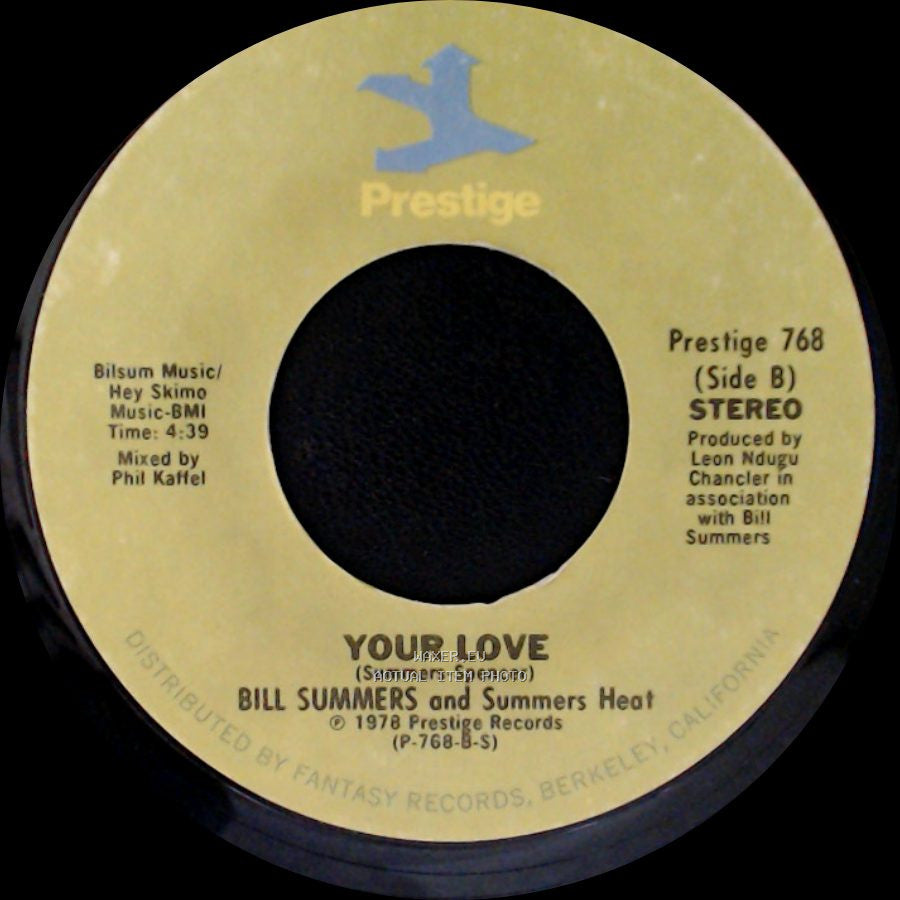 Bill Summers And Summers Heat - Straight To The Bank / Your Love side B