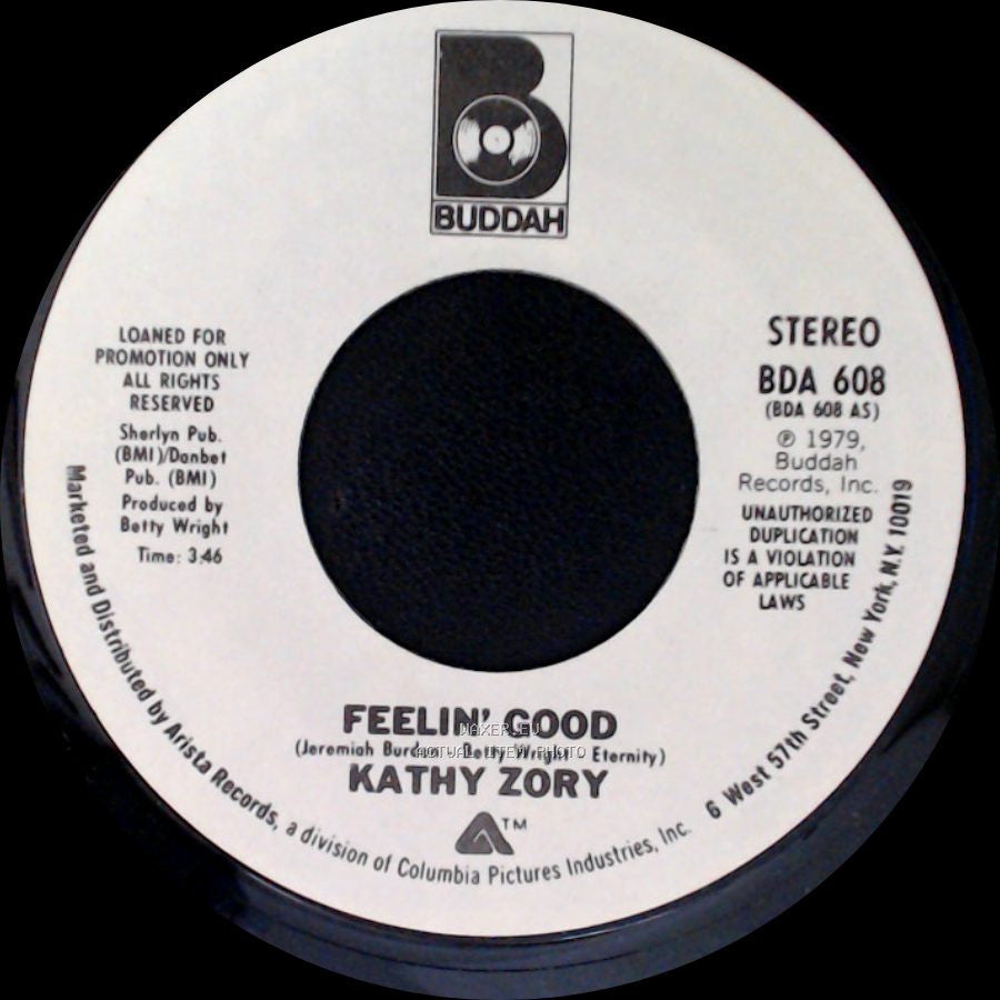 Kathy Zory - Feelin' Good / Feelin' Good side B