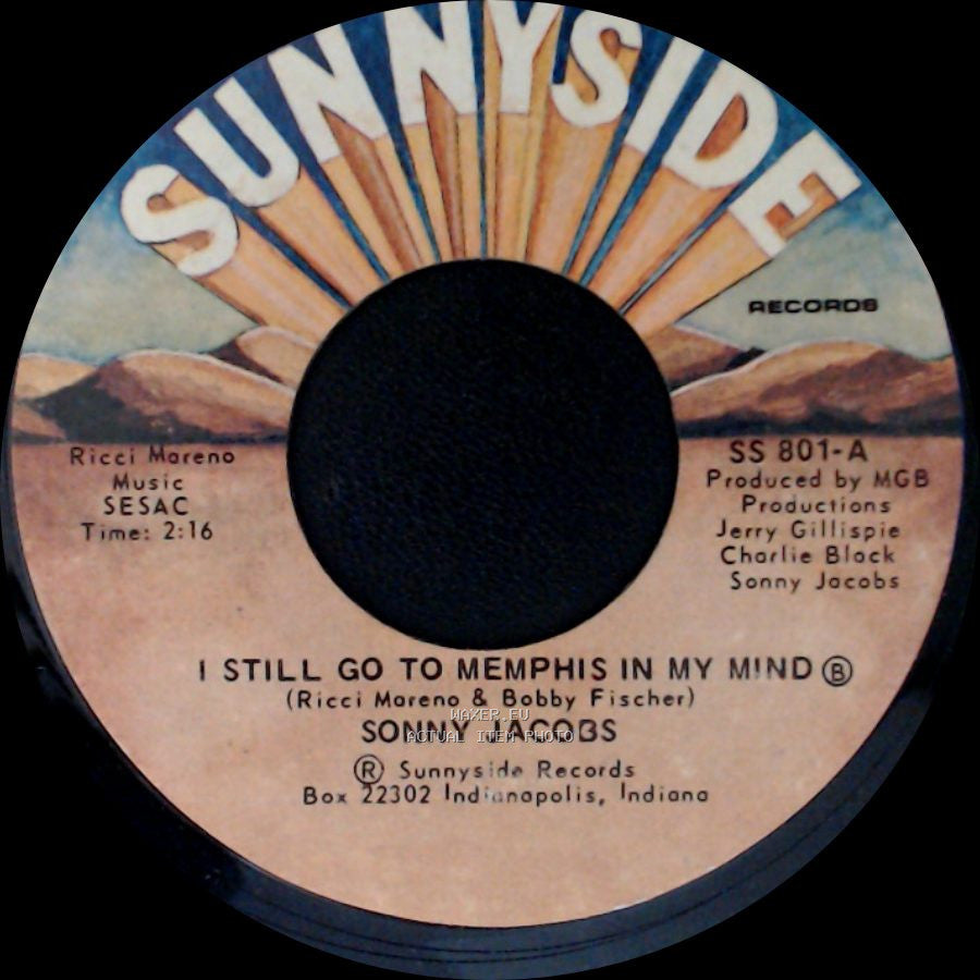 Sonny Jacobs - I Still Go To Memphis In My Mind / Some Things Are Better Not To Know side A
