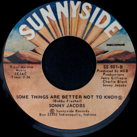 Sonny Jacobs - I Still Go To Memphis In My Mind / Some Things Are Better Not To Know side B