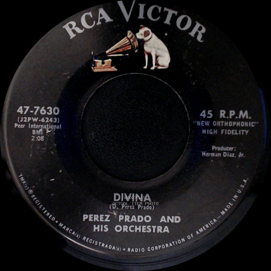 Perez Prado And His Orchestra - Divina / Clap Hands side A