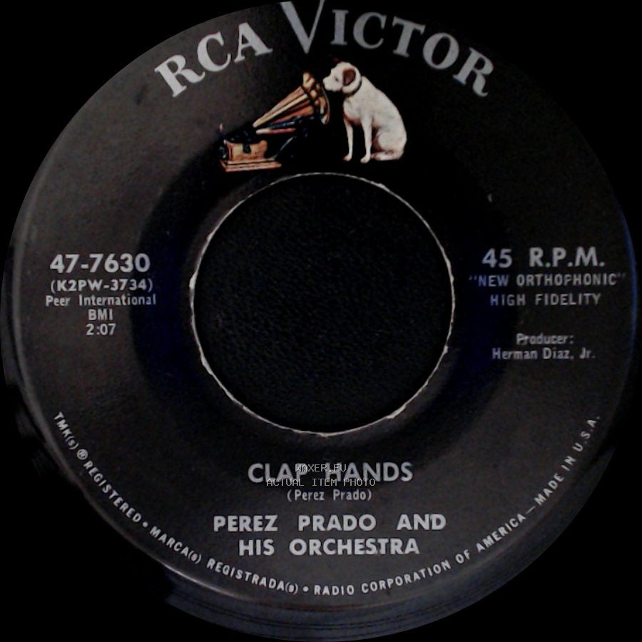 Perez Prado And His Orchestra - Divina / Clap Hands side B