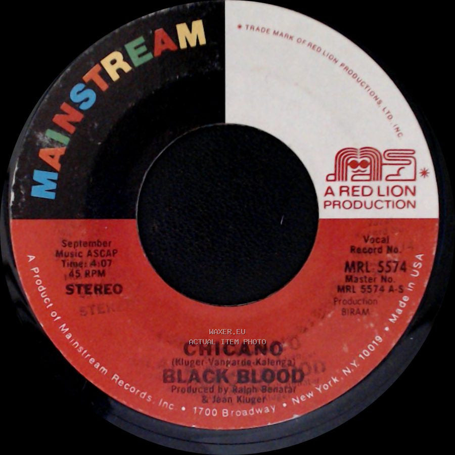 Chicano / Rastiferia - Black Blood / Black Blood side A