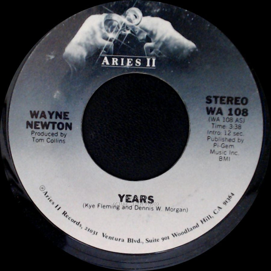 Wayne Newton - Years / Rhythm Rhapsody side A