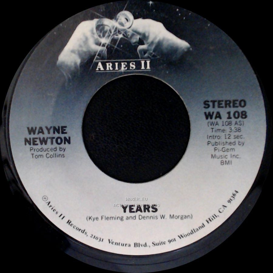 Wayne Newton - Years / Rhythm Rhapsody side B