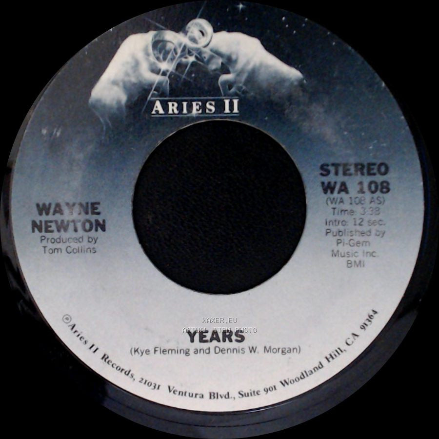 Wayne Newton - Rhythm Rhapsody / Years side B