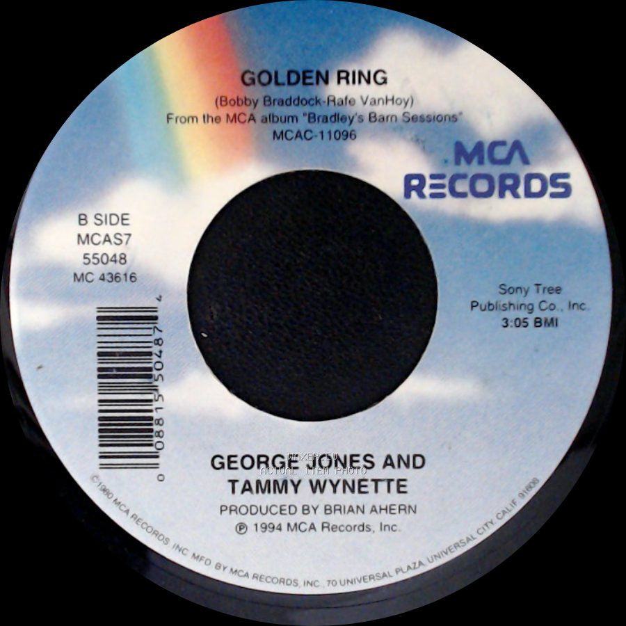 George Jones And Tammy Wynette - One / Golden Ring side B