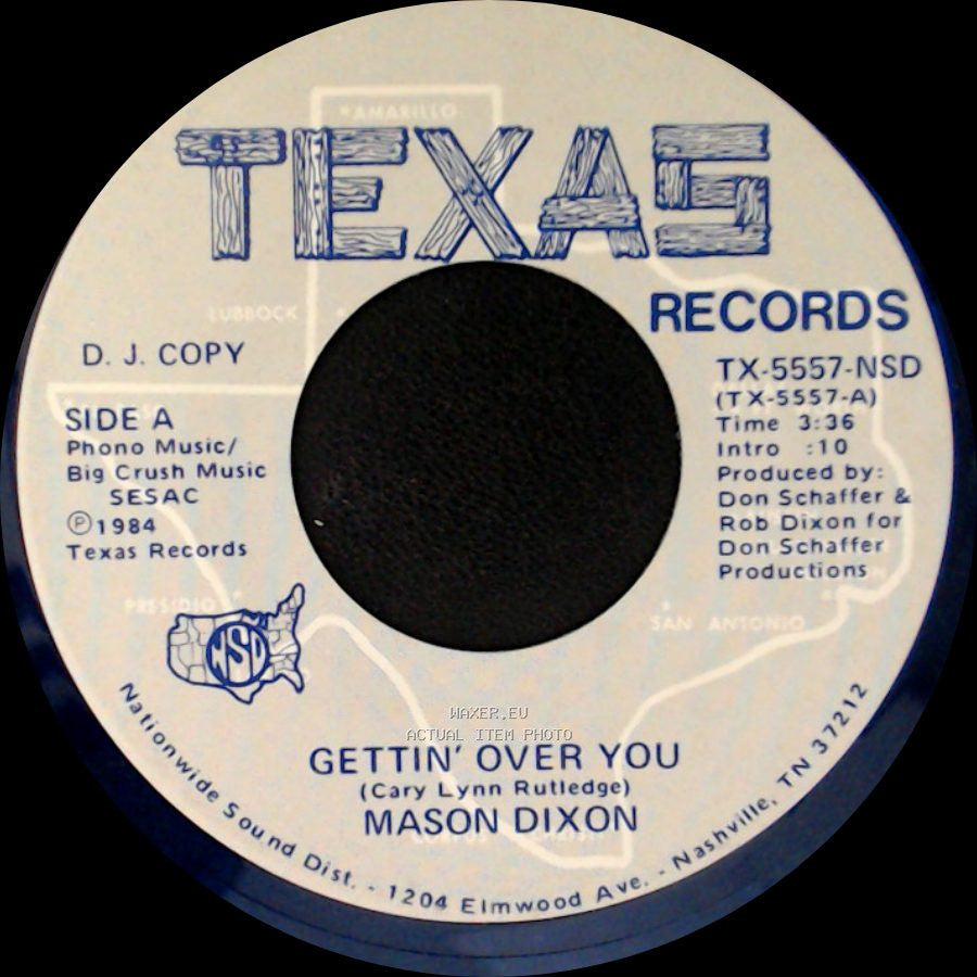 Mason Dixon - Gettin' Over You / Gettin' Over You side A