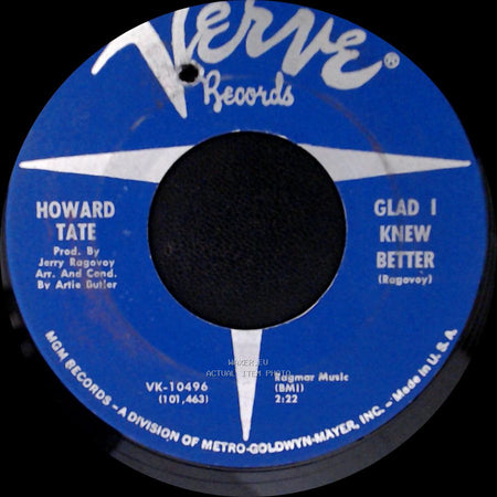 Howard Tate - Get It While You Can / Glad I Knew Better side B