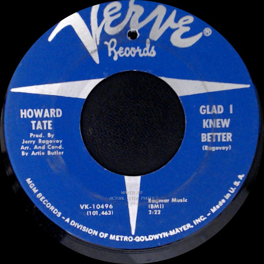 Howard Tate - Get It While You Can / Glad I Knew Better side B