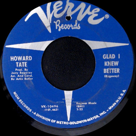 Howard Tate - Get It While You Can / Glad I Knew Better side B