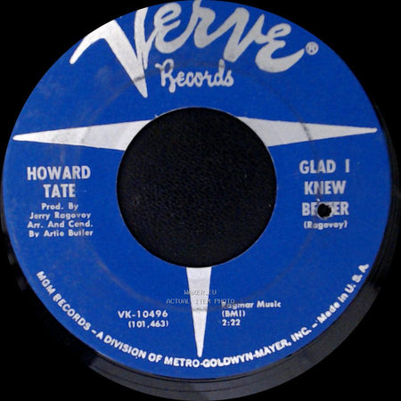 Howard Tate - Get It While You Can / Glad I Knew Better side A