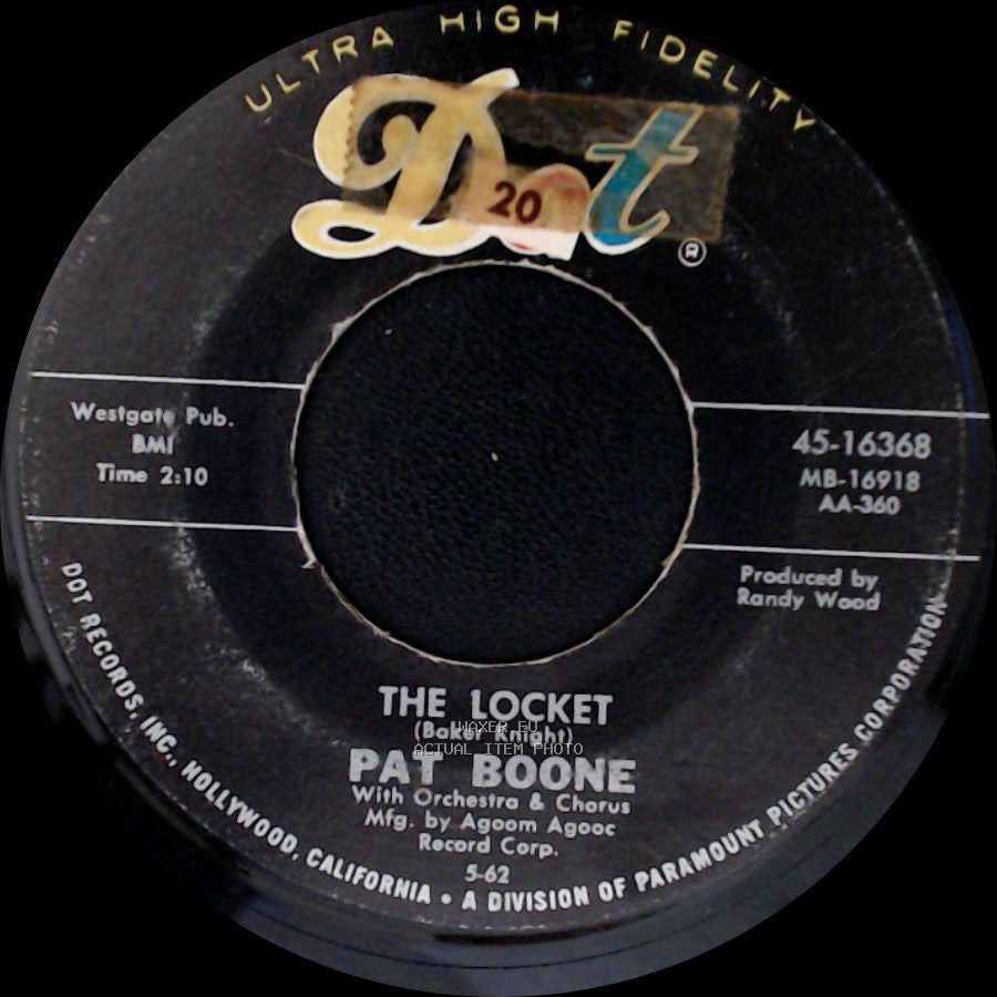 Pat Boone - Speedy Gonzales / The Locket side B