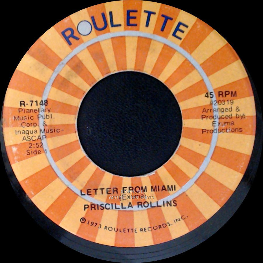 Priscilla Rollins - Letter From Miami / Obeah Woman side A