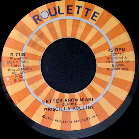Priscilla Rollins - Letter From Miami / Obeah Woman side A