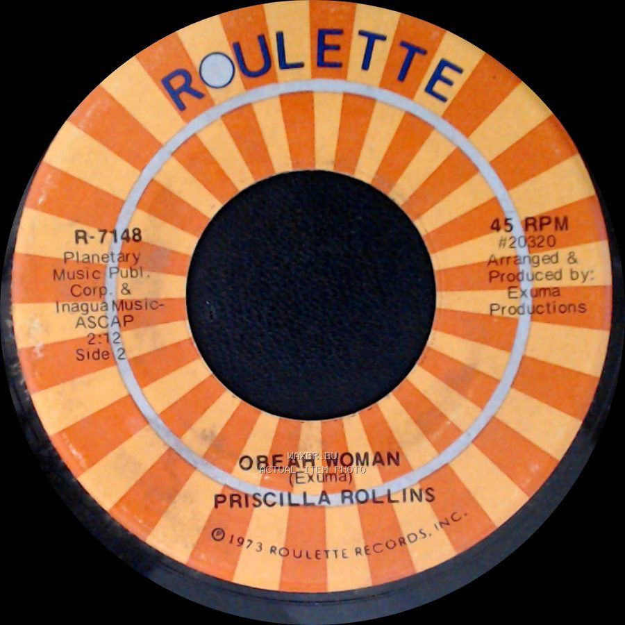 Priscilla Rollins - Letter From Miami / Obeah Woman side B