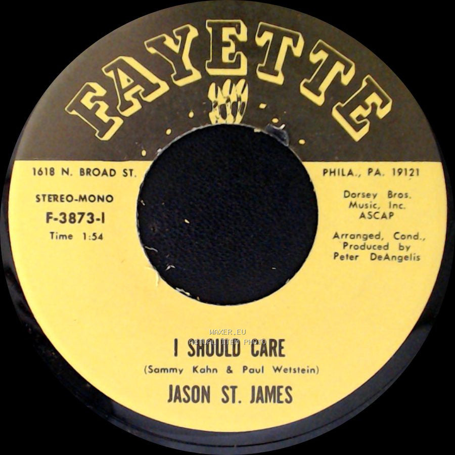 Jason St. James - I Should Care / A Million To One side A