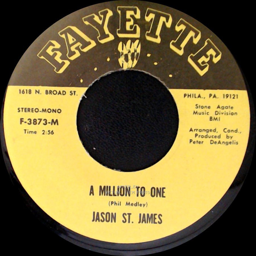 Jason St. James - A Million To One / I Should Care side A
