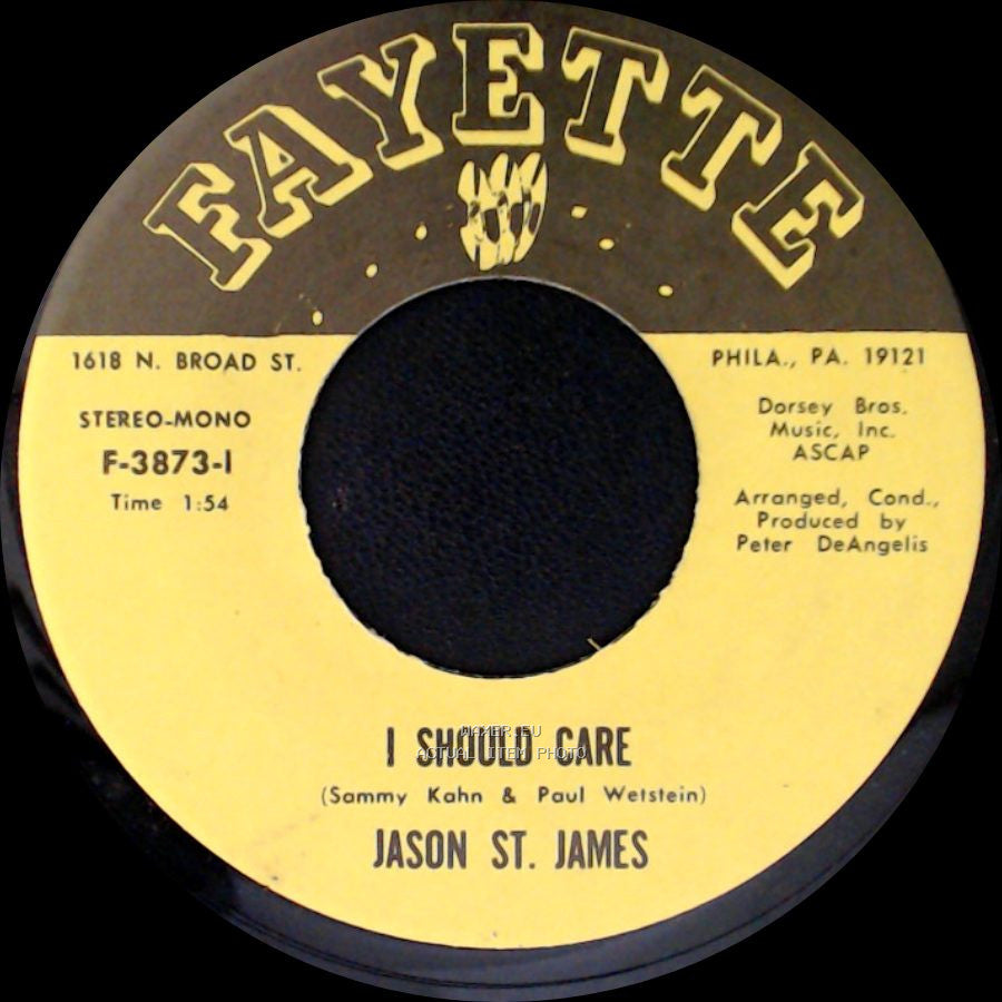 Jason St. James - A Million To One / I Should Care side B