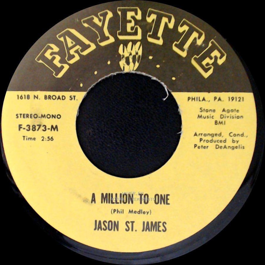 Jason St. James - I Should Care / A Million To One side B